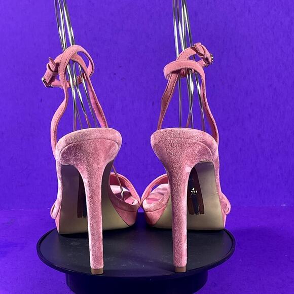 Sam Edelman Pink Suede Jade Ankle Strap Sandal‎ Women's Shoe Size 8.5-NEW - Picture 4 of 8